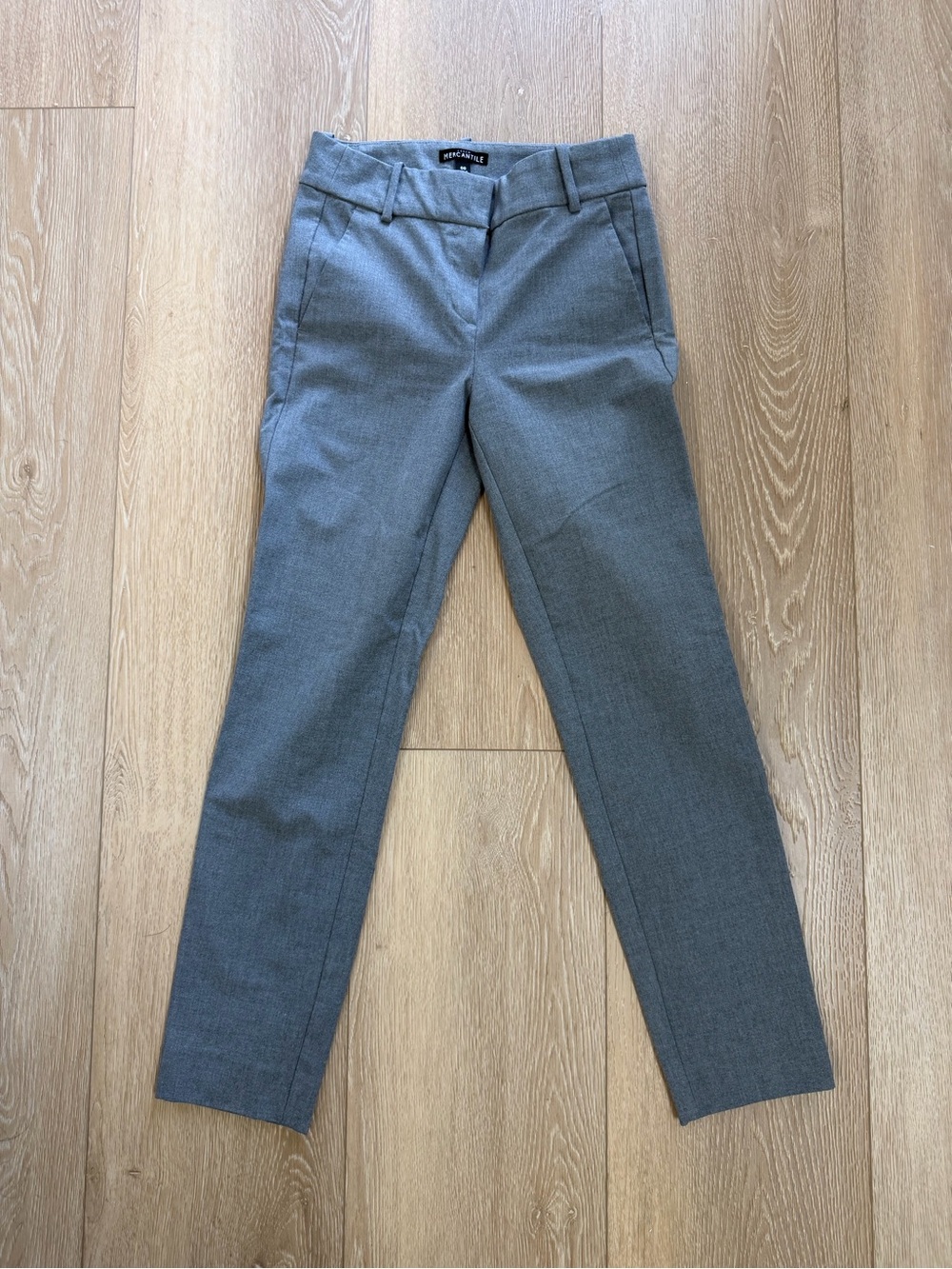 J. Crew Gray Cropped Straight Dress Pants